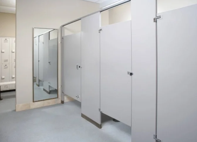 Finished Wall Partitions project by the most reliable London Contractors, DAJA Contractors. This image shows a bathroom partition in a London Location.